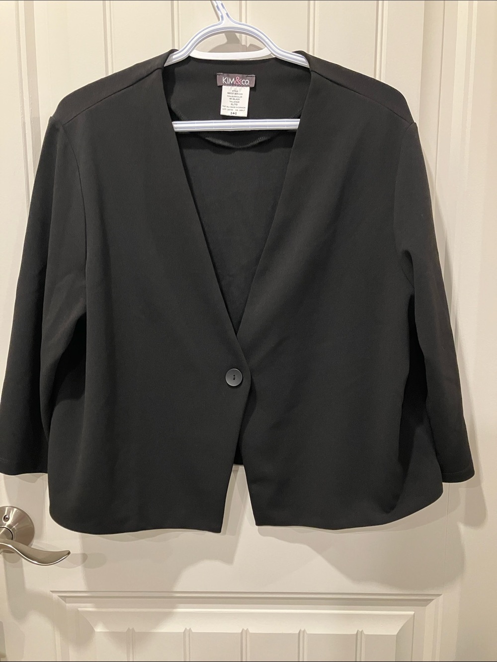 KIM & CO Bolero Jacket BLACK XL LIKE NEW